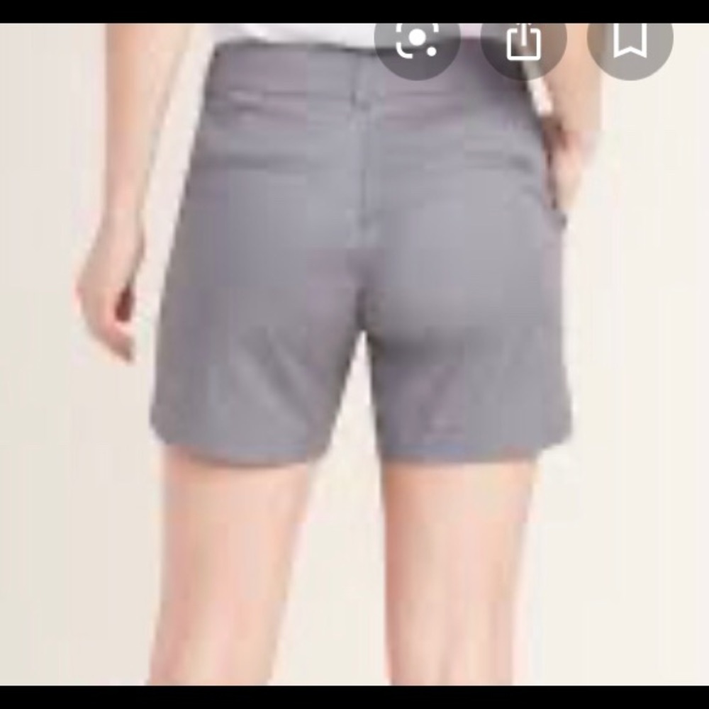 White 5” Cotton Twill Shorts NEW Size 8 - Picture 3 of 6